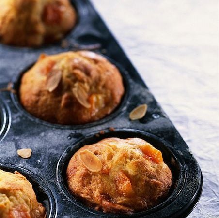 Muffins aux poires et aux amandes