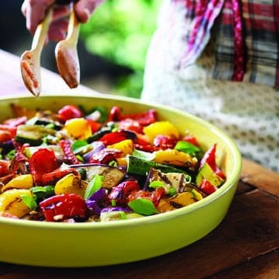 Salade de légumes rôtis