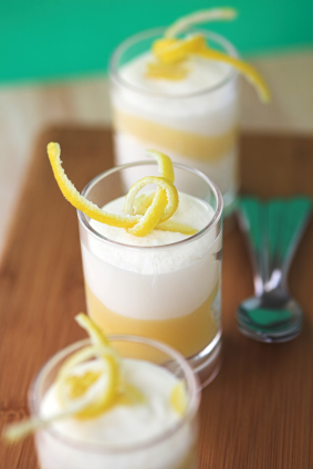 Crème fine aux deux citrons, zestes givrés