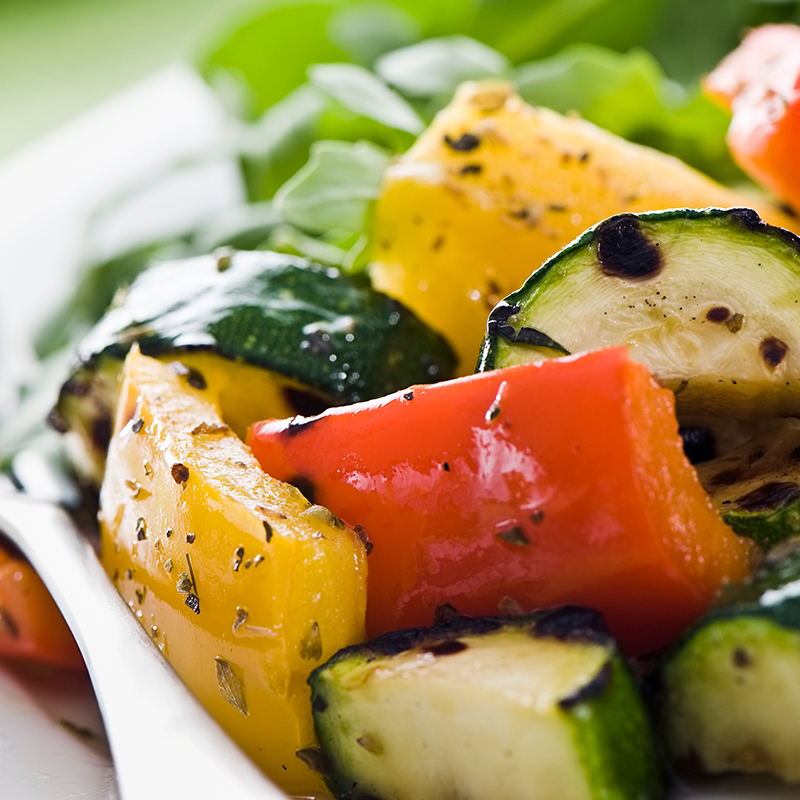 Légumes grillés en salade