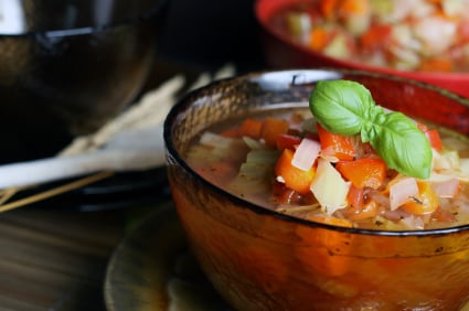 Soupe mexicaine épicée aux tomates