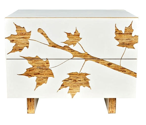 <p><strong>Table de chevet d’</strong><a href="http://www.iannonedesign.com/" target="_blank"><strong>Iannone Design</strong></a><br /><br />
Kirei, contreplaqué lamellé et laqué blanc et contreplaqué en érable FSC <br /><br />
68,5 cm x 51,5 cm x 76 cm<br /><br />
1 455 $<br /><br />
<a href="http://www.modernkaribou.ca/" target="_blank">Modern Karibou</a><br /><br />
Offerte <a href="http://www.modernkaribou.ca/p-2818-iannone-trees-graphic-nightstand.aspx" target="_blank">en ligne</a> uniquement.</p>
