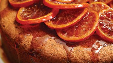 Gâteau à l'orange et clémentines confites