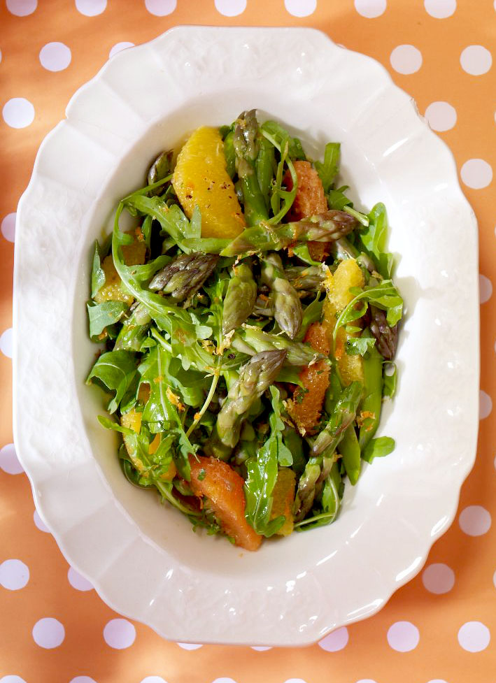 Salade tiède d&rsquo;asperges au beurre noisette