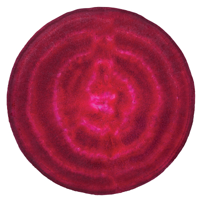 Beet portion on white