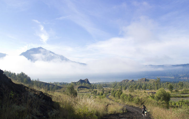Bali: les sentiers de lave du volcan Batur