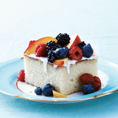 Gâteau à la vanille aux fruits d’été