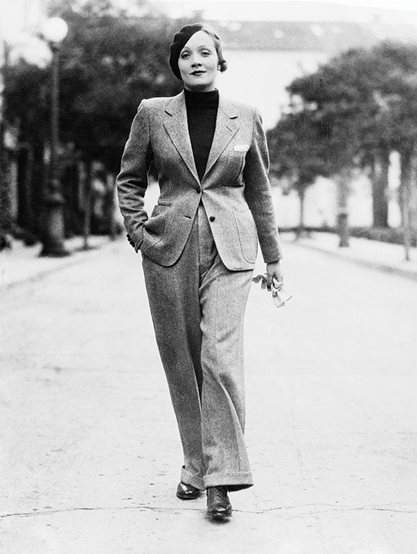 Marlene Dietrich, en 1933.  Photo: Bettman/Corbis