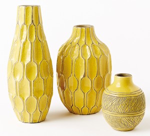 Vases Linework Honeycomb safran, entre 19 $ et  39 $ ch., westelm.ca