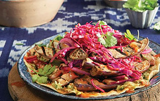 Tacos végétariens à l’aubergine grillée