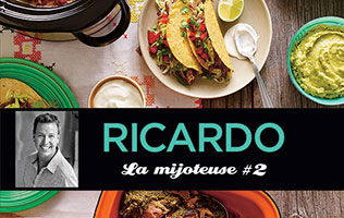 Ricardo signe La mijoteuse # 2, un nouveau livre de recettes
