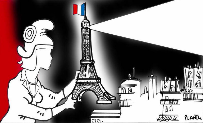 Les attentats de Paris en dessins
