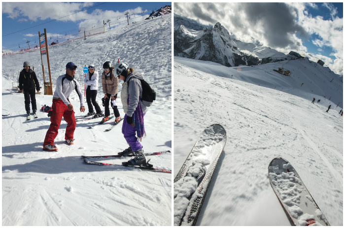 J’ai appris à skier dans les alpes françaises