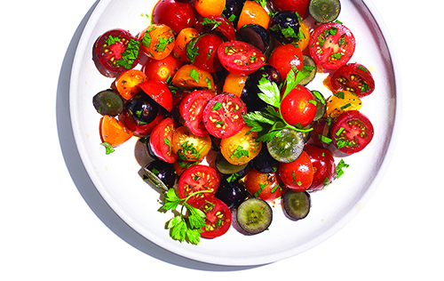 Salade d&rsquo;été tomates et raisins