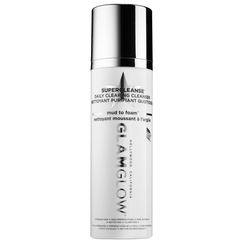 <p>Nettoyant moussant à l’argile Supercleanse, 16 $, <a href="http://www.sephora.com/supercleanse-daily-clearing-cleanser-P391999?skuId=1722065&icid2=products%20grid%3Ap391999&om_mmc=aff-linkshare-redirect-TnL5HPStwNw&c3ch=Linkshare&c3nid=TnL5HPStwNw&affid=TnL5HPStwNw-lPElBr1zQfWzQG78pmHzcg&ranEAID=TnL5HPStwNw&ranMID=41046&ranSiteID=TnL5HPStwNw-lPElBr1zQfWzQG78pmHzcg&ranLinkID=10-1&browserdefault=true">Glamglow</a>.</p>
