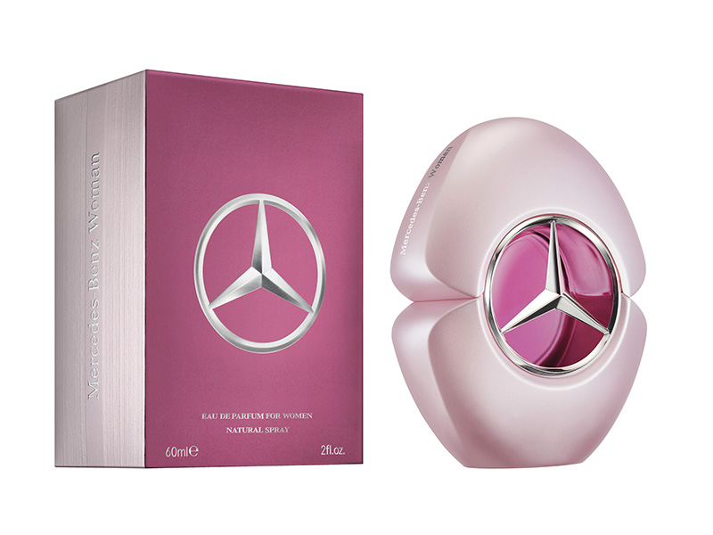 <p>Eau de parfum Mercedes-Benz Woman, 95 $ les 60 ml, disponible chez Brunet</p>
