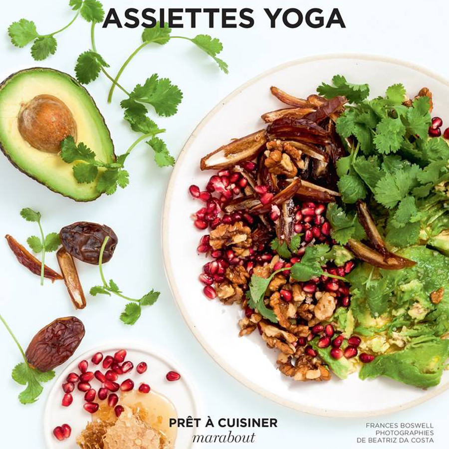 <h2><strong><em>Assiettes Yoga</em>, Frances Boswell, Marabout</strong></h2>
<p>On trouve dans ce livre sympathique des recettes simples et santé, servies dans des bols, conçues pour accompagner la pratique du yoga.</p>
