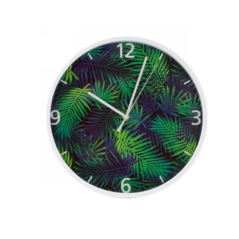 <p>Horloge tropicale, <a href="https://zaxe.ca/products/horloge-tropique-tropic-clock" target="_blank">Zaxe</a>, 21,95 $</p>
