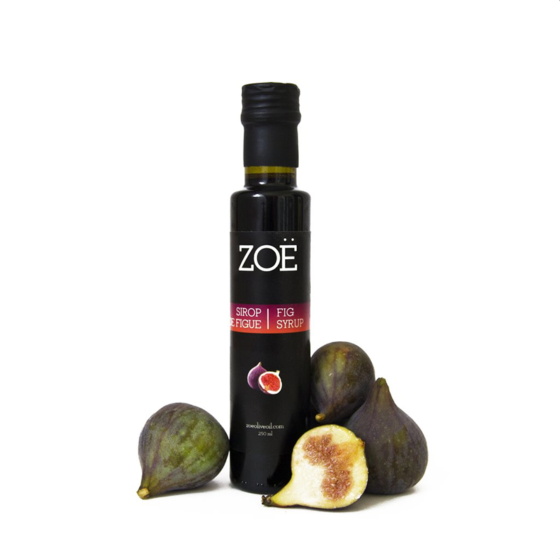<h2>Sirop de figue de la Grèce, <a href="https://zoeoliveoil.com/collections/infused-balsamic-vinegars/products/fig-syrup-sirop-de-figues" target="_blank">Zoë</a>, 25,95 $ les 250 ml</h2>
