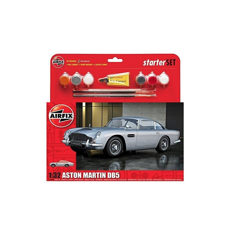 <p>Modèle réduit Aston Martin à monter et à peindre, Airfix, <a href="http://castellojeu.com/fr/airfix-aston-martin-1-32-maquette-a-monter-et-a-peindre.html">Castello</a>, 24,99 $</p>
