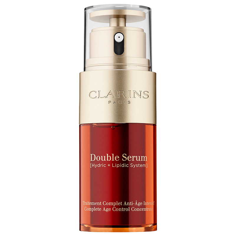 <h2>Traitement complet antiâge intensif Double Serum, <a href="http://www.clarins.ca/fr/double-serum/80025863.html" target="_blank" rel="noopener">Clarins</a>, 120</h2>
