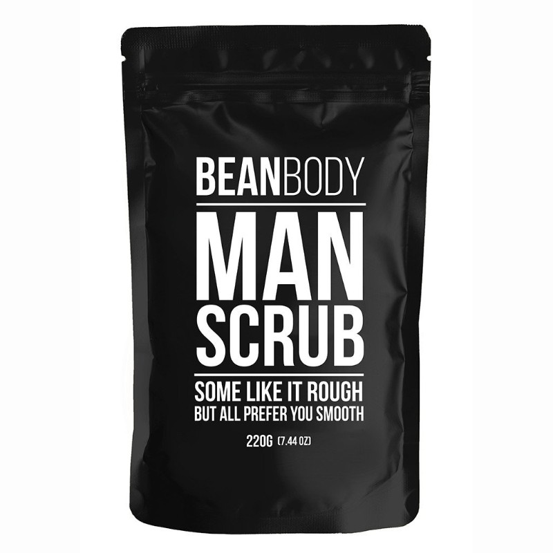 <p>Exfoliant à base de caféine, de sucre et de sel de l’Himalaya Man Scrub, <a href="https://ca.beanbodycare.com/collections/all-products/products/mr-bean-man-scrub">Bean Body</a>, 19,99 $ les 220 g</p>
