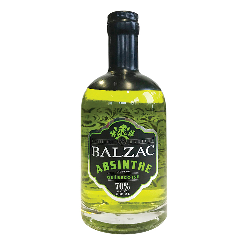 <p class="p1" style="text-align: justify;"><span class="s1">Absinthe Balzac, <a href="https://www.saq.com/page/fr/saqcom/absinthe/balzac-absinthe/13515978" target="_blank" rel="noopener">Distillerie Mariana,</a> 45,25 $</span></p>
