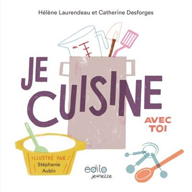 <p>Album jeunesse <em>Je cuisine avec toi, </em>Hélène Laurendeau et Catherine Desforges, Éditions Édito Jeunesse, <em><a href="https://www.gallimardmontreal.com/catalogue/livre/je-cuisine-avec-toi-laurendeau-helene-desforges-9782924720738" target="_blank" rel="noopener">Librairie Gallimard</a></em>, 24,95 $</p>

