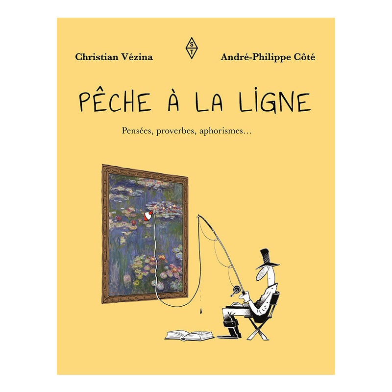 <p>Livre de pensées <em>Pêche à la ligne</em>, Christian Vézina et André-Philippe Côté, Éditions Somme toute, <a href="https://www.leslibraires.ca/livres/peche-a-la-ligne-pensees-proverbes-christian-vezina-9782897940492.html" target="_blank" rel="noopener">Les libraires</a>, 24,95 $</p>
