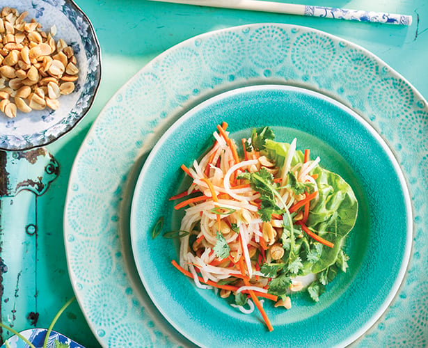 Salade de chou-rave style asiatique