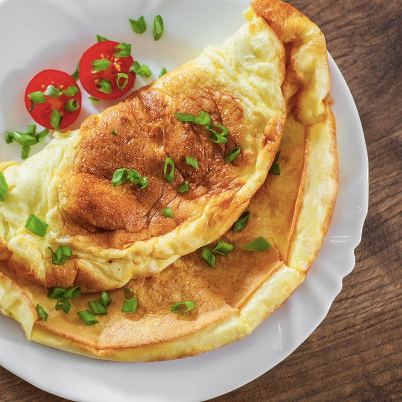 Vendredi : Omelette soufflée savoureuse