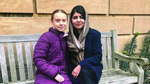 Malala Yousafzai et Greta Thunberg